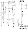 Душевая стойка Bravat Fit D283CP-2-RUS