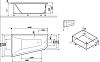 Акриловая ванна AM.PM Spirit V2.0 160x100 L W72A-160L100W-A2