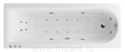 Акриловая ванна Excellent Actima Aurum Lux WAAC.AUR17LUX 170x70
