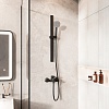 Стойка для душа, черная матовая, Optima Home, IDDIS, OPH70B0i17