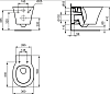 Комплект унитаз с инсталляцией Ideal Standard E212101 ProSys CONNECT AIR AquaBlade® 3 в 1 (R020467+E005401+E036601)