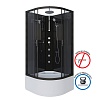 Душевая кабина Niagara Classic NG-6508-14BKTG (90х90х210) высокий поддон(40см),черный,стекло тонированное