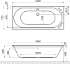 Акриловая ванна Excellent Oceana Slim WAEX.OCE16WHS 160x75