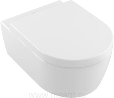 Унитаз подвесной Villeroy & Boch Avento 5656HR01 alpin, безободковый