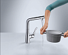 Смеситель Hansgrohe Metris Select M71 14847000 для кухонной мойки, хром