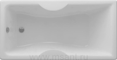 Акриловая ванна Акватек Феникс 150x75, с каркасом, фронтальным экраном, сливом-переливом (слева)