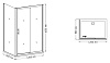 Душевой уголок RGW Passage PA-45 1200x900x1850 профиль хром стекло чистое