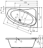 Акриловая ванна Riho Lyra 153x100 L