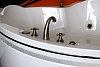 Акриловая ванна Radomir Сорренто 2 140x140, с опорной рамой и подголовниками