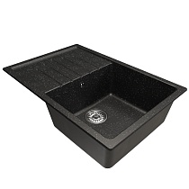 Мойкa MIXLINE ML-GM19 с крылом, черная (308), 750*500*200мм