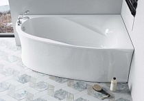 Ванна из искусственного камня Астра-Форм Селена пустая, литой мрамор, R 170х100