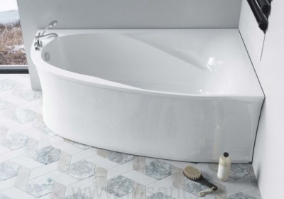 Ванна из искусственного камня Астра-Форм Селена пустая, литой мрамор, R 170х100