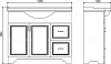 Мебель для ванной Comforty Севилья 100 слоновая кость с раковиной Comforty Т-9315