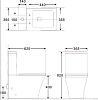 Унитаз-компакт BelBagno Marmi BB052CPR