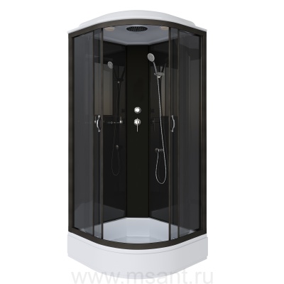 Душевая кабина Niagara Classic NG-6501-14 (90х90х215) средний поддон(26см),черный,стекло тонированное