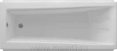 Акриловая ванна Aquatek Либра 150x70, с каркасом, сливом-переливом, без фронтального экрана