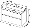 Мебель для ванной Aquanet Гласс 100