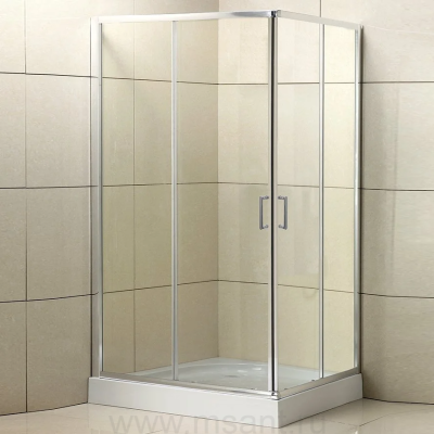 Душевой уголок BelBagno Uno-195 AH 2 120/80 C Cr стекло прозрачное