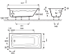 Акриловая ванна Jacob Delafon Patio E6810RU-01 150x70