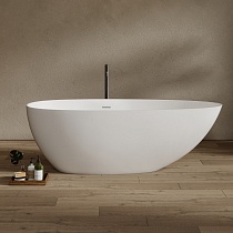 Ванна из искусственного камня ABBER Stein AS9611NM-1.7 белая матовая