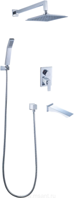 Душевой комплект Lemark Contest LM5822CW С ВНУТРЕННЕЙ ЧАСТЬЮ