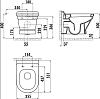 Унитаз подвесной Creavit Antik AN320-11CB00E-0000
