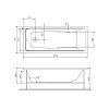 Акриловая ванна AM.PM Gem 150x70 W90A-150-070W-A