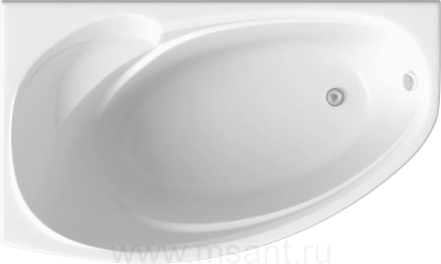 Акриловая ванна BAS Фэнтази 150x95 L на каркасе