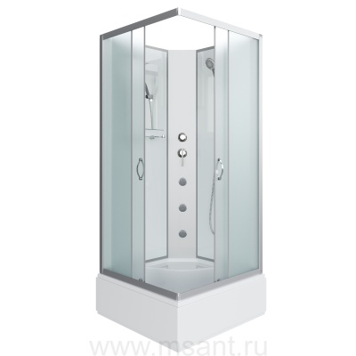 Душевая кабина Niagara Classic NG-1108-14BKG (90х90х200) средний поддон(26см),стекло матовое 