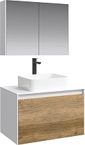 Мебель для ванной Aqwella 5 stars Mobi 80 белая, дуб балтийский