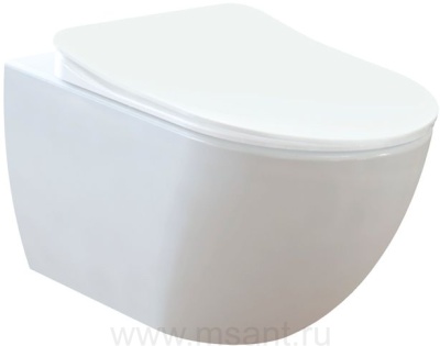 Унитаз подвесной Creavit Free FE320-11MB00E-0000 белый матовый