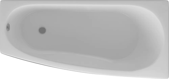 Акриловая ванна Aquatek Пандора 160x75 R, с каркасом, фронтальным экраном, сливом-переливом