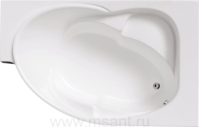 Акриловая ванна Marka One (1MarKa) Ergonomika 158-175x110 R c возможностью обрезки нужного размера