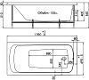 Акриловая ванна 1ACReal (Triton) Gamma 140x70