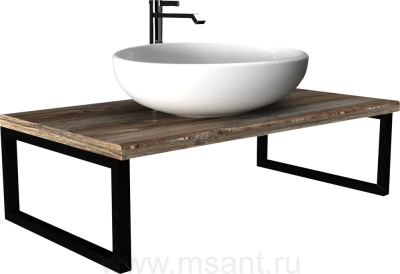 Столешница с раковиной 1MarKa Grunge Loft 90 дуб намибия