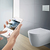 Унитаз подвесной Duravit ME by Starck 2510092000 безободковый с крышкой биде