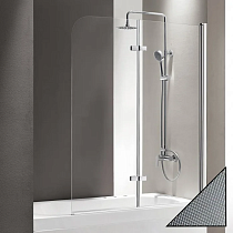 Шторка на ванну Cezares Eco O-V-21-120/140-P-Cr-R стекло punto