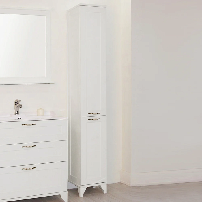 Шкаф-пенал AQUATON Леон Н универсальный, дуб белый