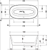 Акриловая ванна Duravit White Tulip 700469000000000 180x90