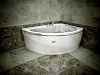 Акриловая ванна Radomir Альбена 168х120 R, с опорной рамой и подголовником