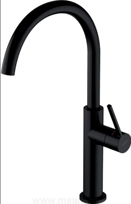 Смеситель Omnires Tula TL6050BL для кухонной мойки, чёрный