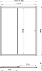 Душевая дверь в нишу Triton Слайд Щ0000038520 120
