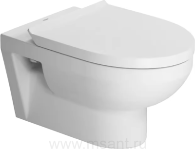 Унитаз подвесной Duravit DuraStyle 45620900A1 безободковый в комплекте крышка с миролифтом