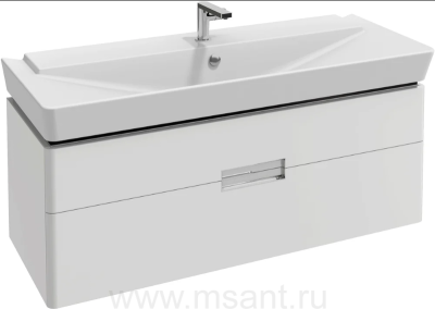 Тумба для комплекта Jacob Delafon Reve 120 белый лак, 2 ящика