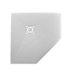 Душевой поддон трапеция RGW ST/T-W Белый (800x800)