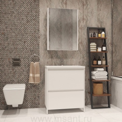 Мебель для ванной Velvex Klaufs 70.2Y белая, напольная