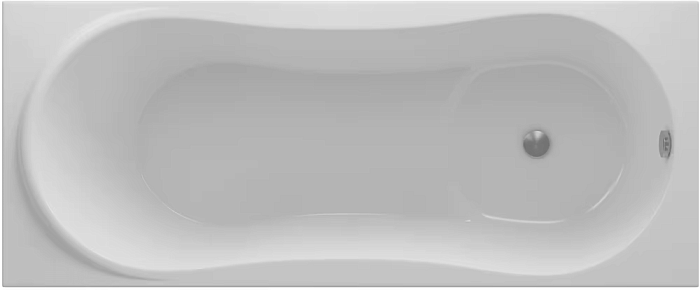 Акриловая ванна Акватек Афродита 150x70, с каркасом, фронтальным экраном, сливом-переливом (справа)