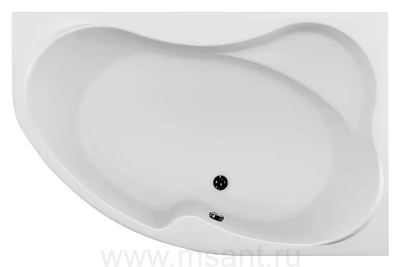 Акриловая ванна Aquanet Capri 170x110 R