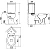 Унитаз-компакт Creavit Corner SD310-00CB00E-0000 угловой, с биде