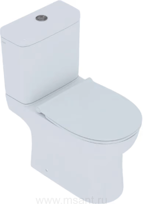 Унитаз-компакт IDDIS Drum DRU2DSEi24 безободковый с сиденьем из дюропласта с Soft Close 